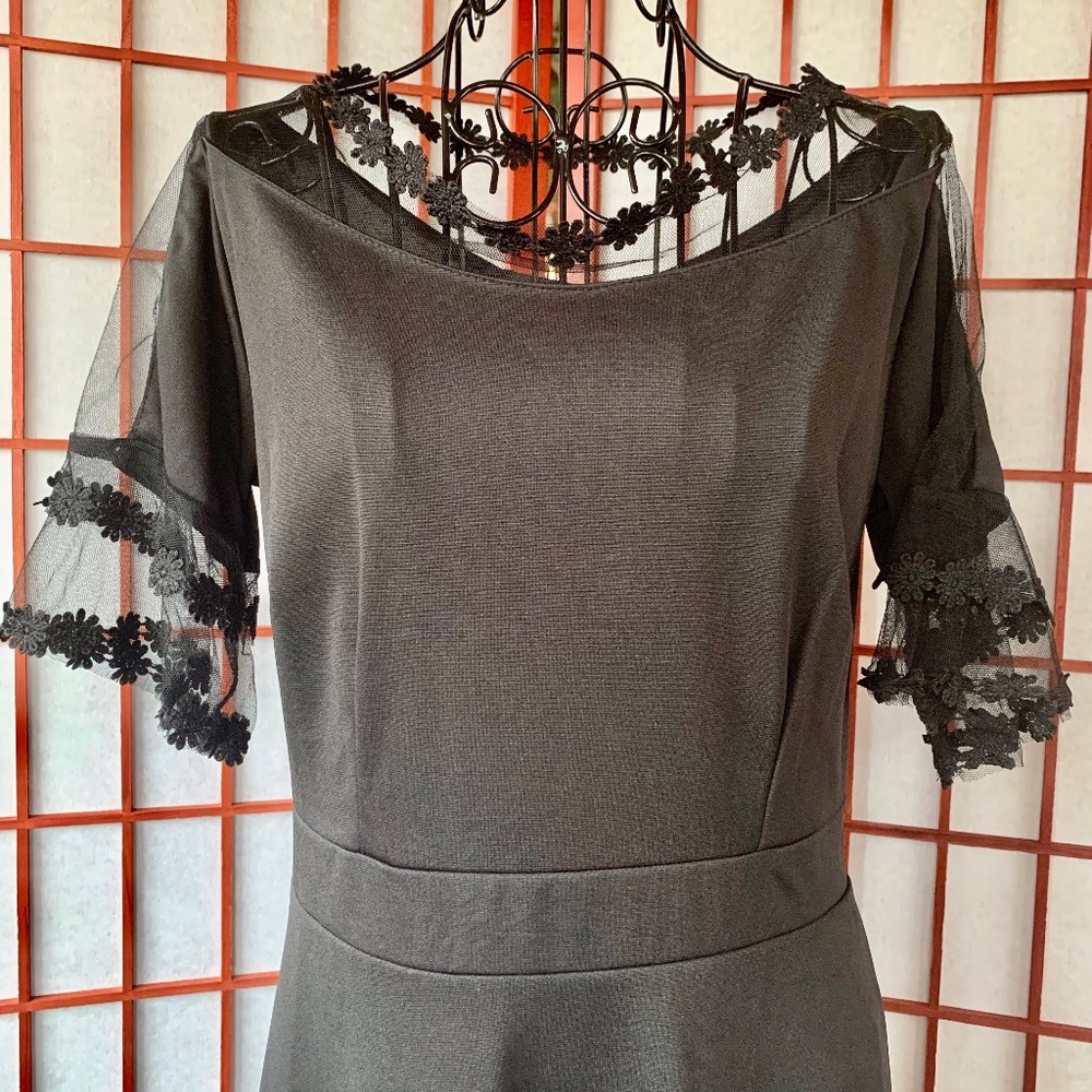 Fashion Mia Sheer Embellished Midi NWT